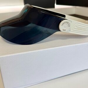 Dior Blue and White Glasses with Sporty Design